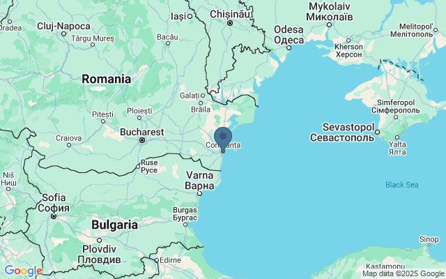 Kaart met locatie De haven van Constanta